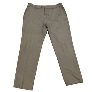 Adi Pure Golf Pants by Adidas Gray Chino Flat Front Straight Leg Pants‎ 34x32